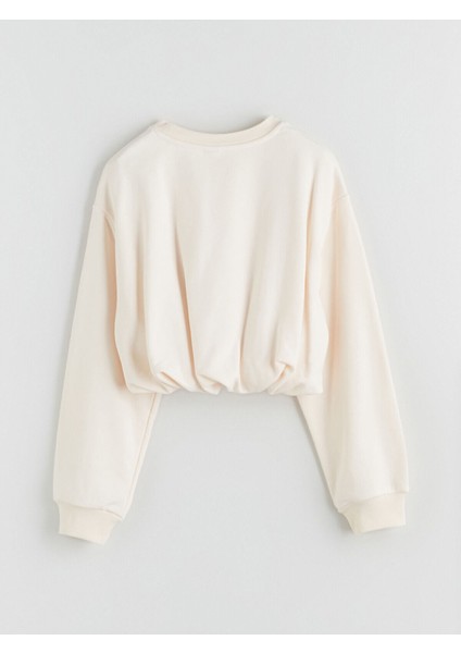 Lcw Yeni Artı Yeni Sezon Bisiklet Yaka Basic Kız Çocuk Sweatshirt indirimleri