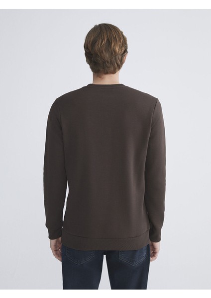 Lcw Yeni Peak Yeni Sezon Bisiklet Yaka Baskılı Erkek Kalın Sweatshirt fırsatları