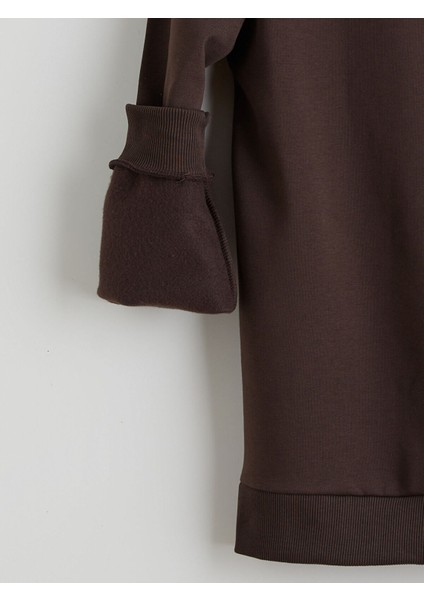 Lcw Yeni Peak Yeni Sezon Bisiklet Yaka Baskılı Erkek Kalın Sweatshirt