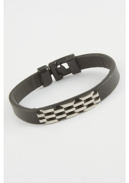 Zincir Desenli Kaliteli Suni Deri Bileklik fiyatları