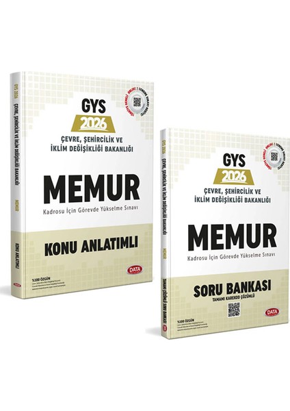 2026 Gys Çevre Şehircilik ve Iklim Değişikliği Bakanlığı Memur Konu Anlatımlı Soru Bankası Seti