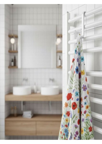 Havlupan Askısı, Kıyafet Askısı, Kapı Arkası Askısı Radyatör Askısı Banyo Askısı Beyaz 2 Adet