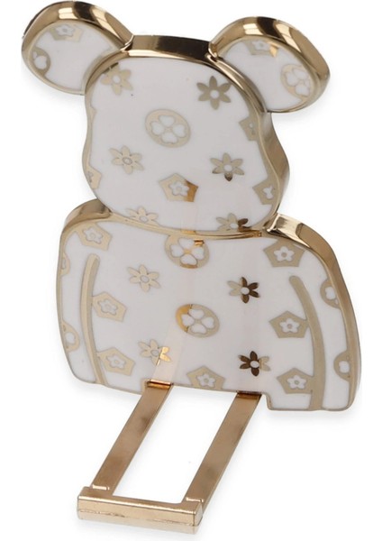 MYT09 Astro Stand Ayıcık Desenli - Beyaz