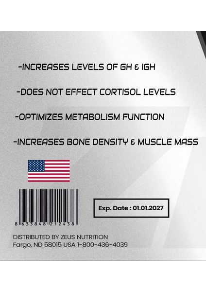 RAD-140 Testolone Zeus Nutrition 60 Kapsül modelleri