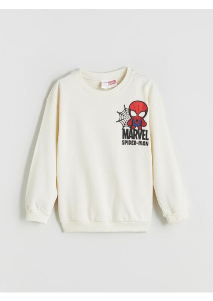 Lcw Yeni Artı Yeni Sezon Spider-Man Baskılı Erkek Çocuk Sweatshirt