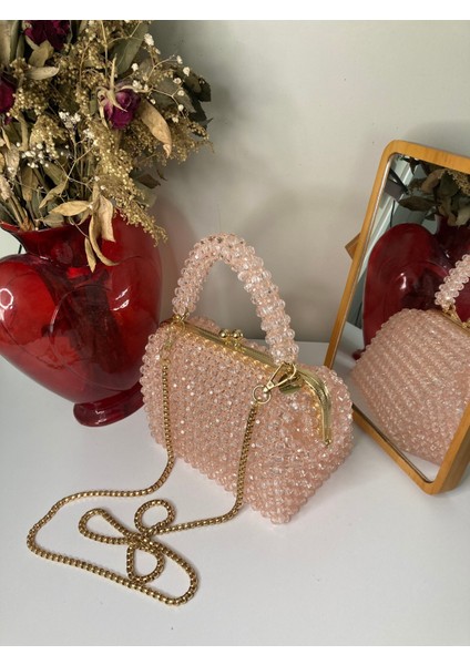 El Yapımı Kristal Boncuk Çanta fiyatları