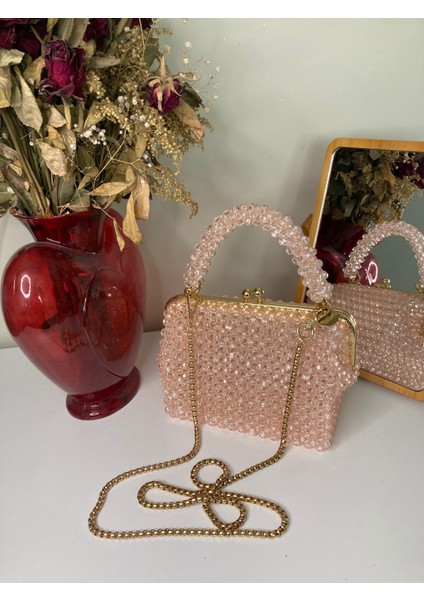 El Yapımı Kristal Boncuk Çanta modelleri