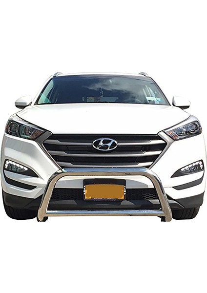 Hyundaı Tucson 2016-2021 Uyumlu - Ön Koruma - Bull Bar - Kartersiz - Alt Borulu - 60 - Barred C