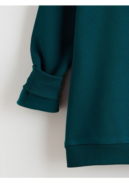 Lcw Yeni Yeni Sezon Bisiklet Yaka Baskılı Erkek Kalın Sweatshirt