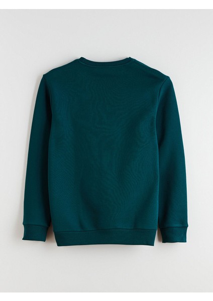 Lcw Yeni Yeni Sezon Bisiklet Yaka Baskılı Erkek Kalın Sweatshirt