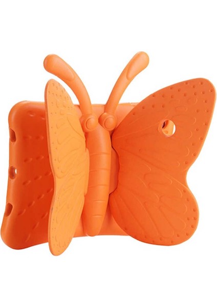 iPad Mini 1. Nesil Uyumlu Inc Butterfly Standlı Tablet Kılıf-Turuncu