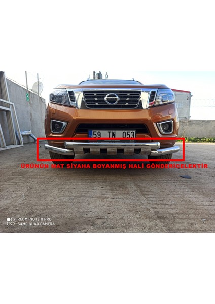 Nissan Navara ve Mercedes X-Class 2017-2020 Mat Siyah Shark Bıyık