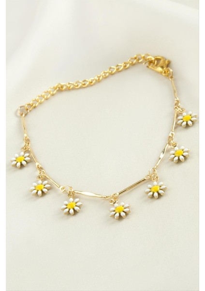 Papatya Mineli Bileklik