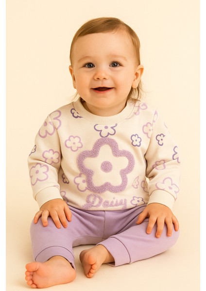 2’li Bebek Alt Üst Takım Mevsimlik %100 Pamuk