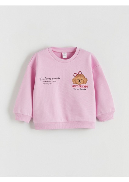 Lcw Yeni Peak Yeni Sezon Bisiklet Yaka Kız Çocuk Kalın Sweatshirt 2'li