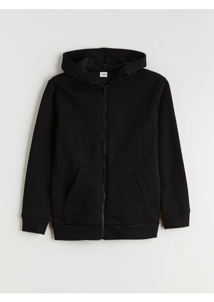 Lcw Yeni Artı Yeni Sezon Kapüşonlu Erkek Çocuk Kalın Fermuarlı Sweatshirt