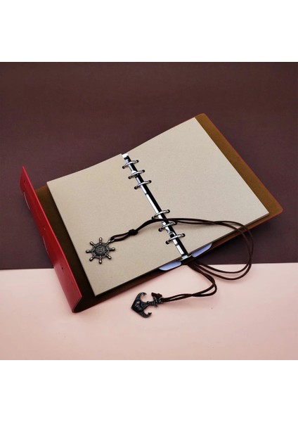 Deri Pusula Tasarımlı Defter modelleri