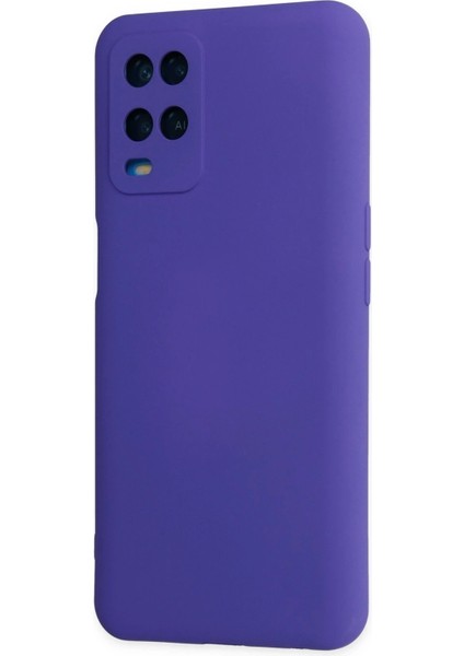 MYT09 Oppo A54 4g Kılıf Nano Içi Kadife Silikon - Mor modelleri