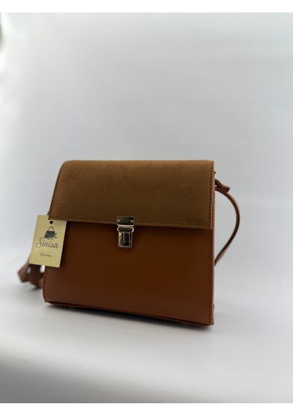 Kadın Vintage Model Süet Detaylı Omuz Çantası