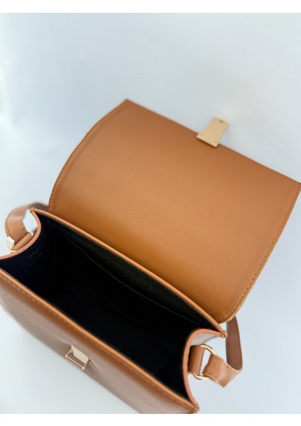 Kadın Vintage Model Süet Detaylı Omuz Çantası