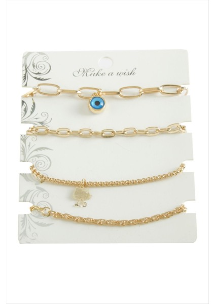 4 Adet Nazar Zincir Bileklik fiyatları