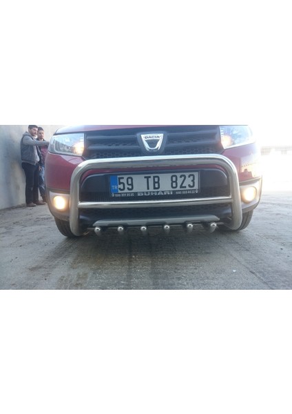 Dacıa Sandero STEPWAY(2012-2020) Krom Ön Koruma - Bream A fırsatları