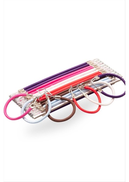 Renkli Lüks Kancalı Lastik Toka 24 Adet fiyatları