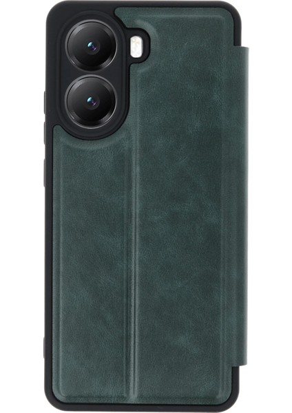 MYT09 Xiaomi Poco X7 Pro Kılıf Flip Cover - Koyu Yeşil fiyatları