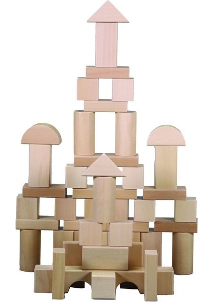 CS-8832 Natural Ahşap Blok 50 Parça fiyatları