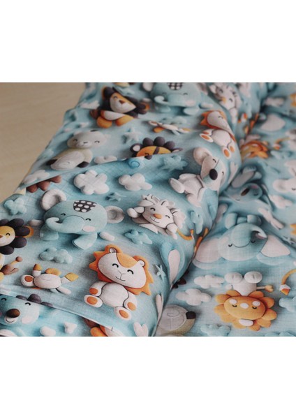 %100 Pamuk 3D Dijital Baskı Sevimli Hayvan Desenli Müslin Kumaş 100*180 cm Metrelik Müslin Kumaş fiyatları