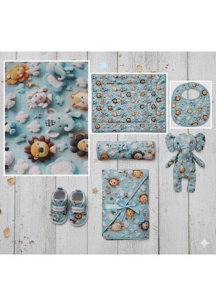 %100 Pamuk 3D Dijital Baskı Sevimli Hayvan Desenli Müslin Kumaş 100*180 cm Metrelik Müslin Kumaş indirimleri