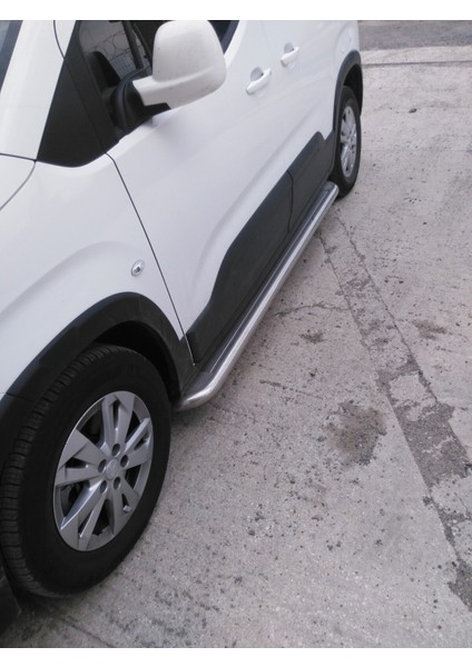 Opel Combo 2019+ Krom Saclı Yan Basamak + Çiftli Bıyık + Arka Koruma | 3 Lü Set indirimleri