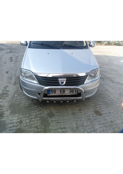 Dacia Logan Mcv 2008-2012 - Ön Koruma Bull Bar - Ara Borulu Karter Korumalı- Bream A indirimleri