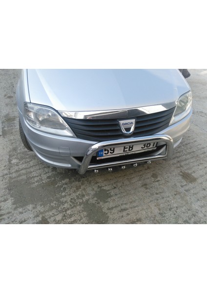 Dacia Logan Mcv 2008-2012 - Ön Koruma Bull Bar - Ara Borulu Karter Korumalı- Bream A