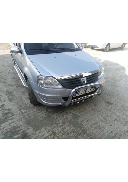 Dacia Logan Mcv 2008-2012 - Ön Koruma Bull Bar - Ara Borulu Karter Korumalı- Bream A