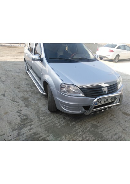 Dacia Logan Mcv 2008-2012 - Ön Koruma Bull Bar - Ara Borulu Karter Korumalı- Bream A