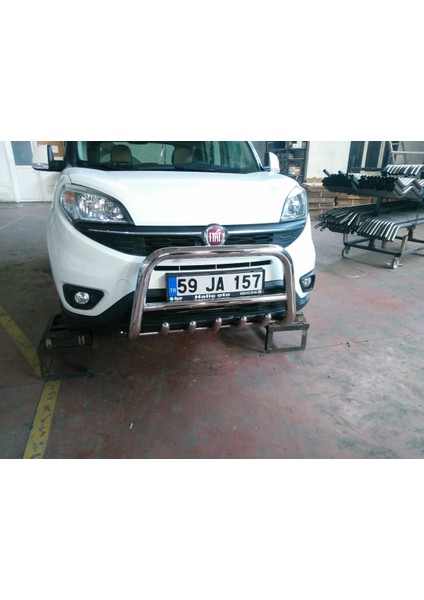 Doblo 2015-2022 Ön Koruma Bull Bar - Karterli Ara Borulu 60 - Bream A fiyatları