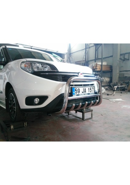 Doblo 2015-2022 Ön Koruma Bull Bar - Karterli Ara Borulu 60 - Bream A fırsatları