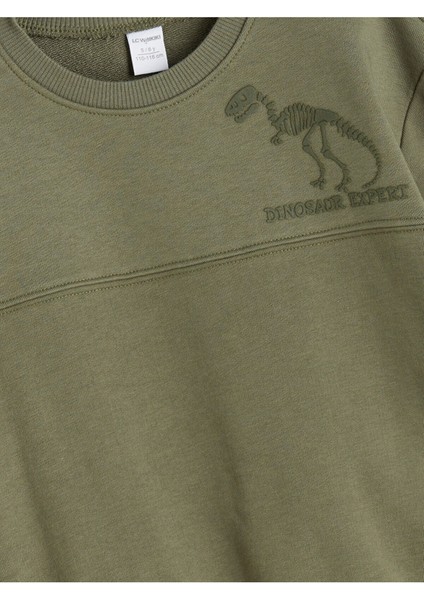 Lcw Yeni Bisiklet Yaka Dinozor Baskılı Erkek Çocuk Sweatshirt fiyatları