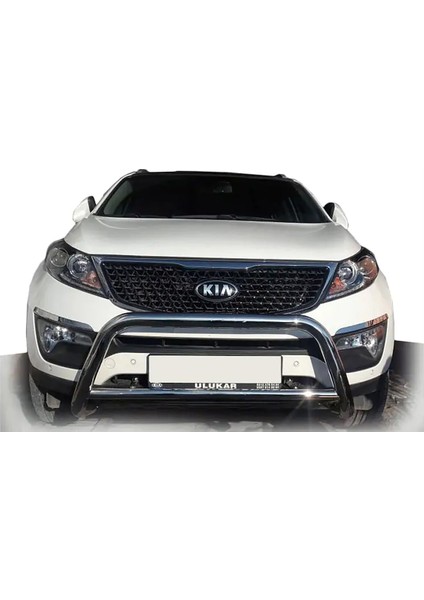 Kia Sorento 2010-2015 Uyumlu - Ön Koruma - Kartersiz - Ara Borulu - 60 - Barred A