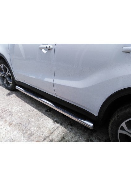 – Doblo Uzun Şase 2006-2010 Uyumlu Krom Ø70 Yan Basamak | Tubular C Modeli fırsatları