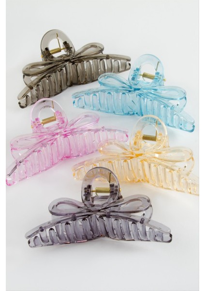 Fiyong Şeffaf Renkli Mandal Toka 11 cm