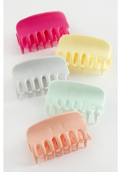 Düz Renkli Mandal Toka 6 cm