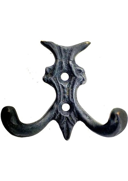 Antika Tarz Dekoratif Pirinç Koç Çiftli Askı - 50X55MM, Oksit