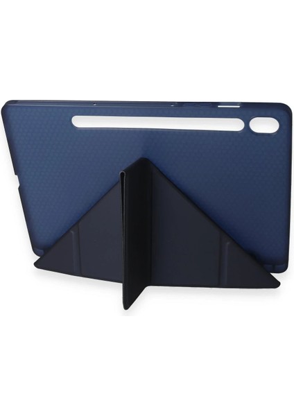 MYT09 Samsung Galaxy Tab A9 Kılıf Kalemlikli Mars Tablet Kılıfı - Lacivert modelleri