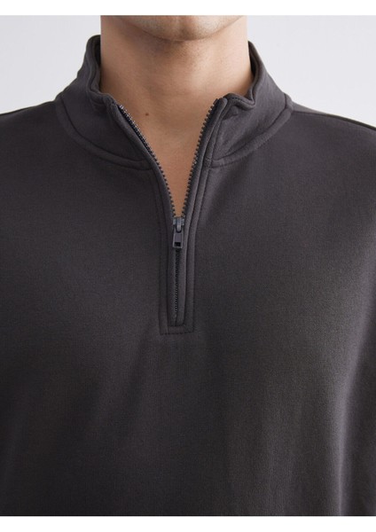 Lcw Yeni Cey Yeni Sezon Dik Yaka Uzun Kollu Erkek Kalın Sweatshirt modelleri