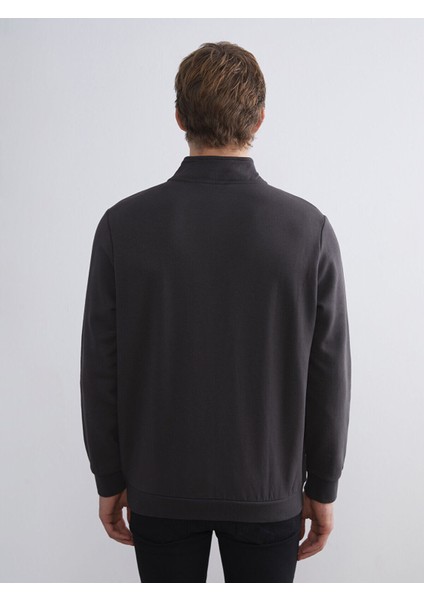 Lcw Yeni Cey Yeni Sezon Dik Yaka Uzun Kollu Erkek Kalın Sweatshirt fırsatları