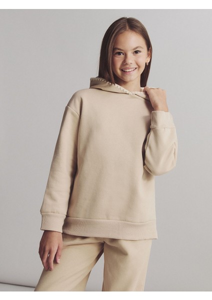 Lcw Yeni Yeni Sezon Kapüşonlu Kız Çocuk Sweatshirt