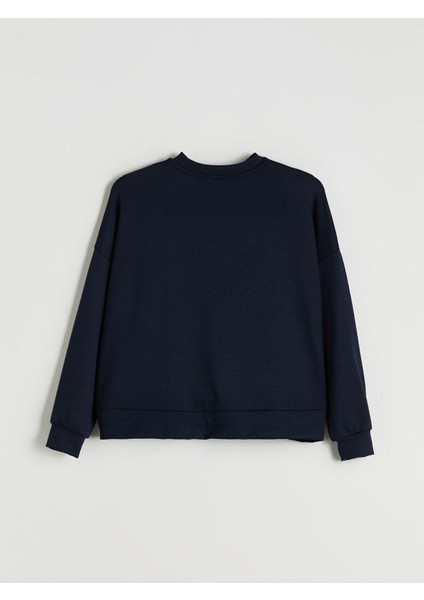 Lcw Yeni Cey Yeni Sezon Bisiklet Yaka Büzgülü Kadın Sweatshirt fiyatları