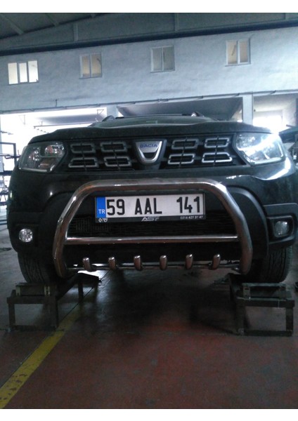 Dacia Duster 2017-2023 Yüksek Ön Koruma 4x2 - Ara Borulu- Emperor A fiyatları